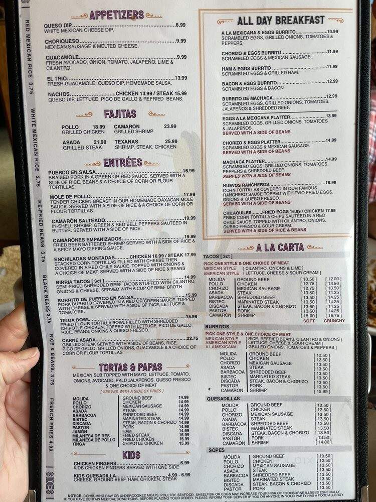 Casita Mexican Kitchen - Marietta, GA menu_pic