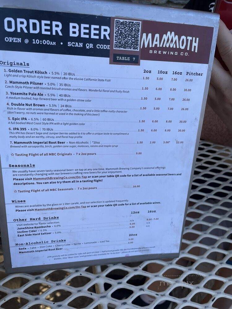 Mammoth Brewing Company - Mammoth Lakes, CA