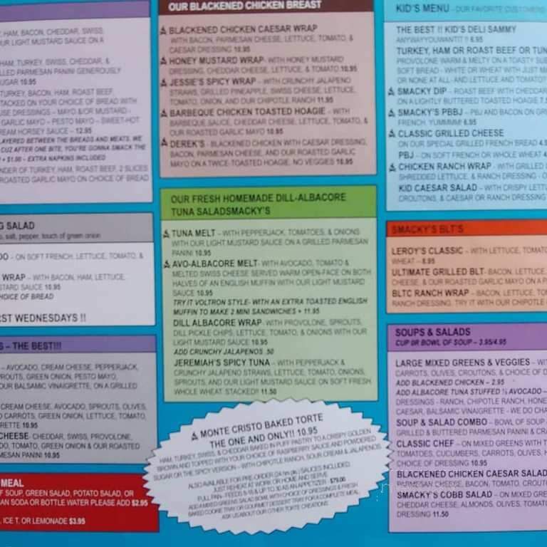 Smacky's on Broadway - Spokane, WA menu_pic