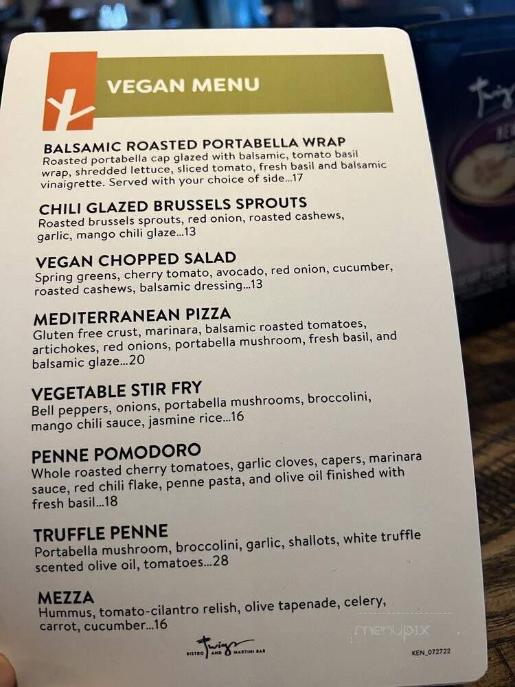 Twigs Bistro and Martini Bar - Kennewick, WA menu_pic