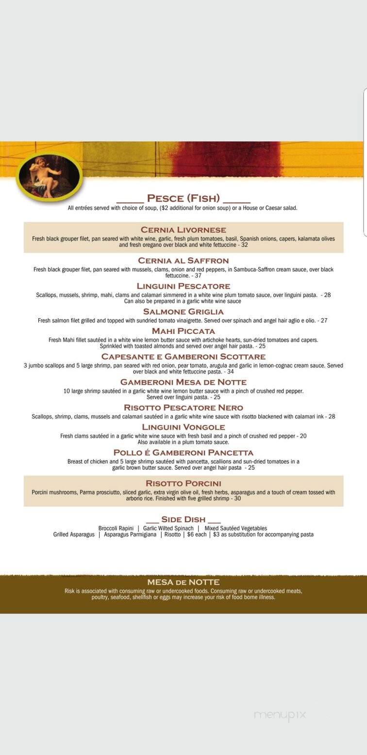 Mesa De Notte - Ocala, FL menu_pic