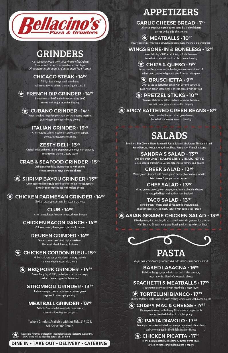 Bellacino's Pizza and Grinders - Springfield, MO menu_pic