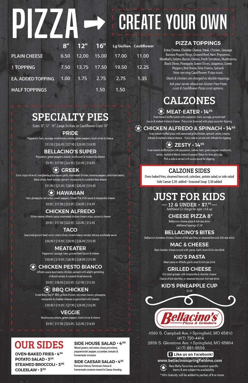 Bellacino's Pizza and Grinders - Springfield, MO menu_pic