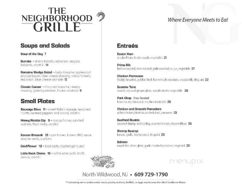 Keenan's Irish Pub - North Wildwood, NJ menu_pic