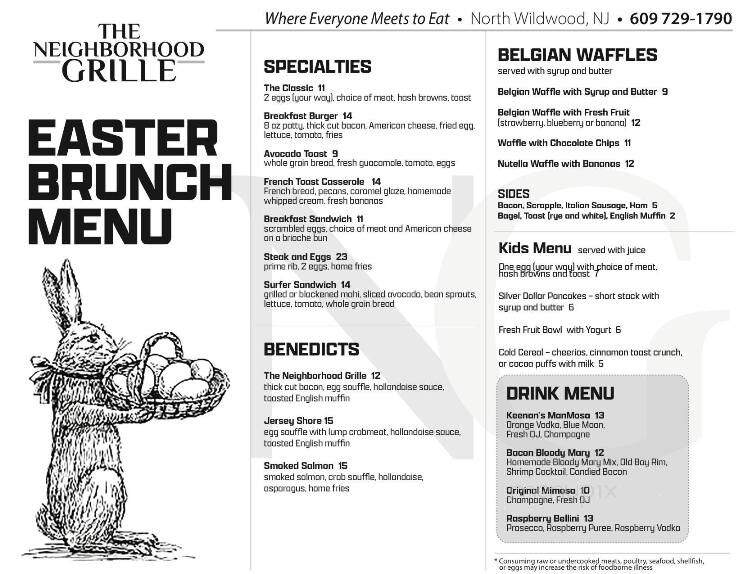 Keenan's Irish Pub - North Wildwood, NJ menu_pic