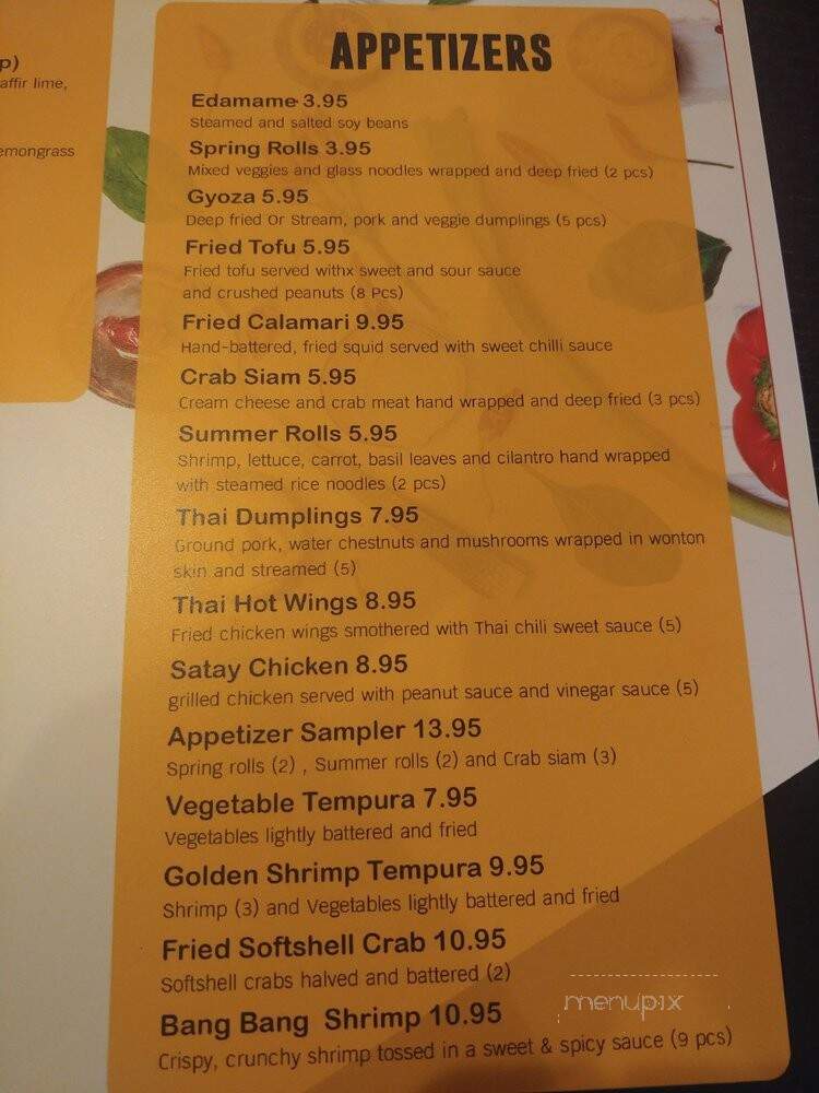 Thai Pepper - Warner Robins, GA menu_pic