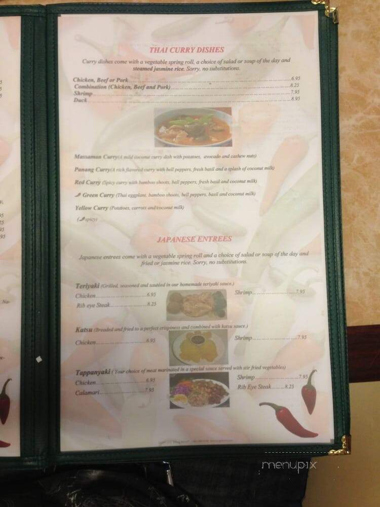 Thai Pepper - Warner Robins, GA menu_pic