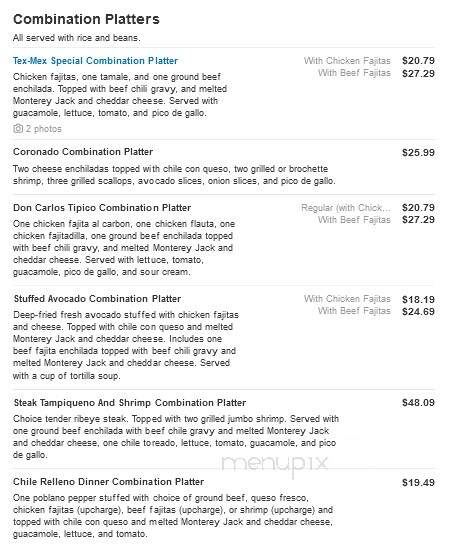 Don Carlos - Waco, TX menu_pic