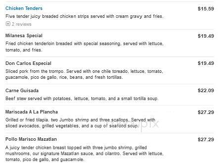Don Carlos - Waco, TX menu_pic