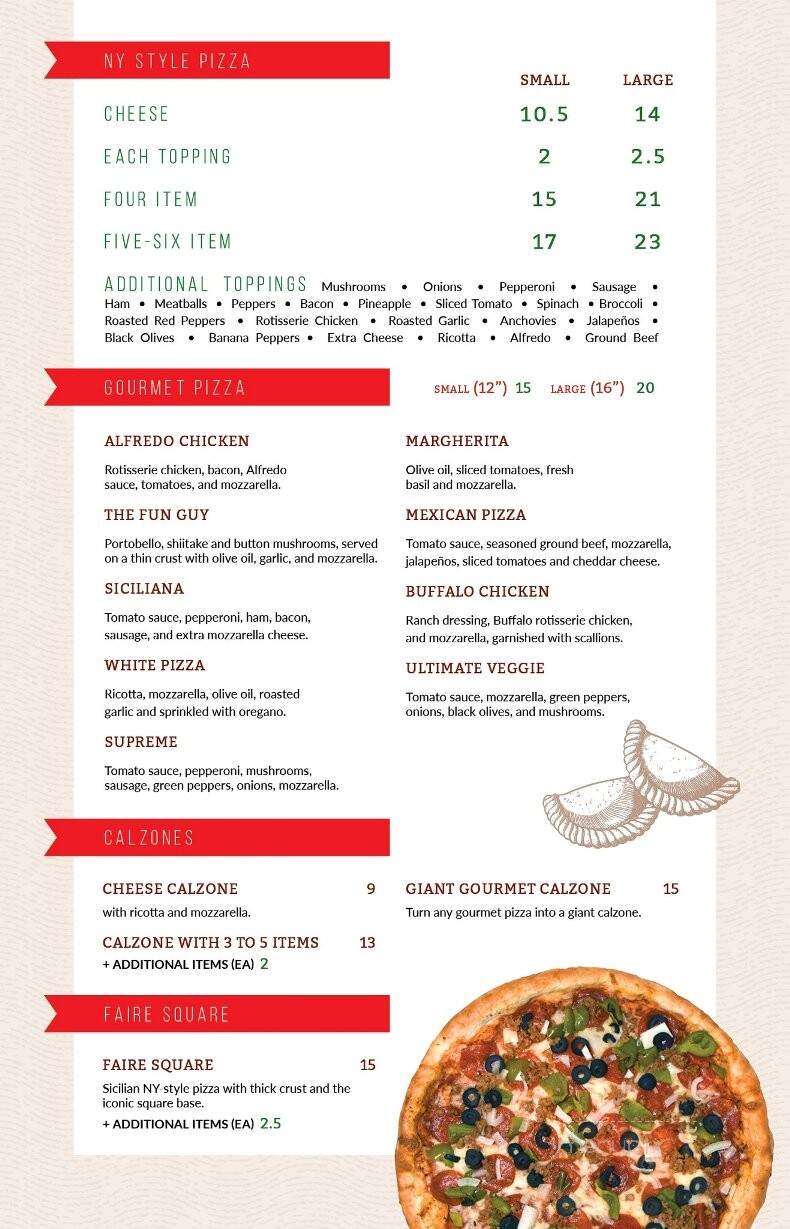 Pasta Faire Of Belleview - Belleview, FL menu_pic