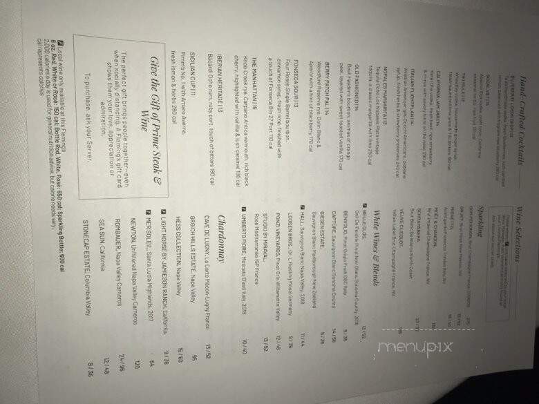 Fleming's Prime Steakhouse - Livonia, MI menu_pic