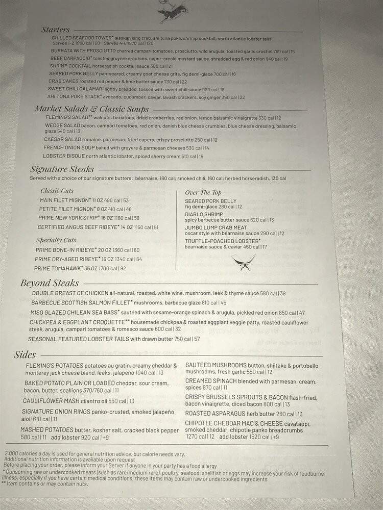 Fleming's Prime Steakhouse - Livonia, MI menu_pic