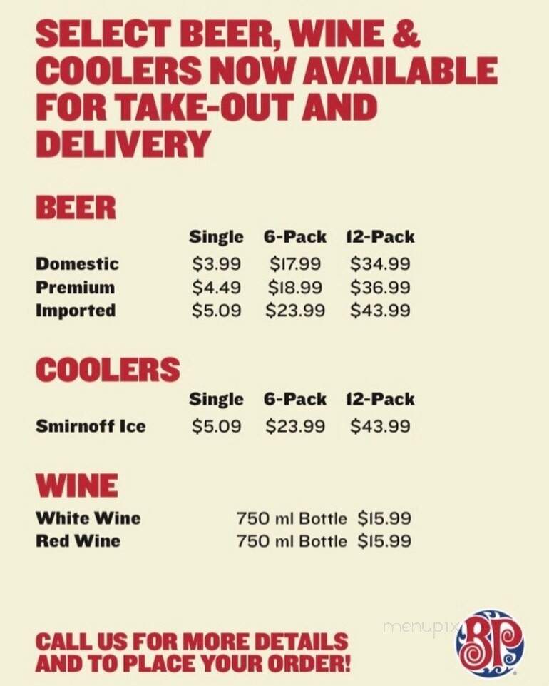 Boston Pizza - Sarnia, ON menu_pic