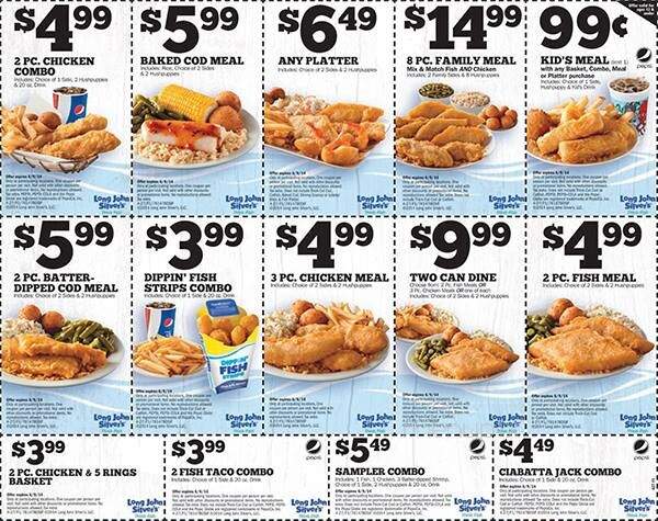 Long John Silver's - Waterloo, IA menu_pic