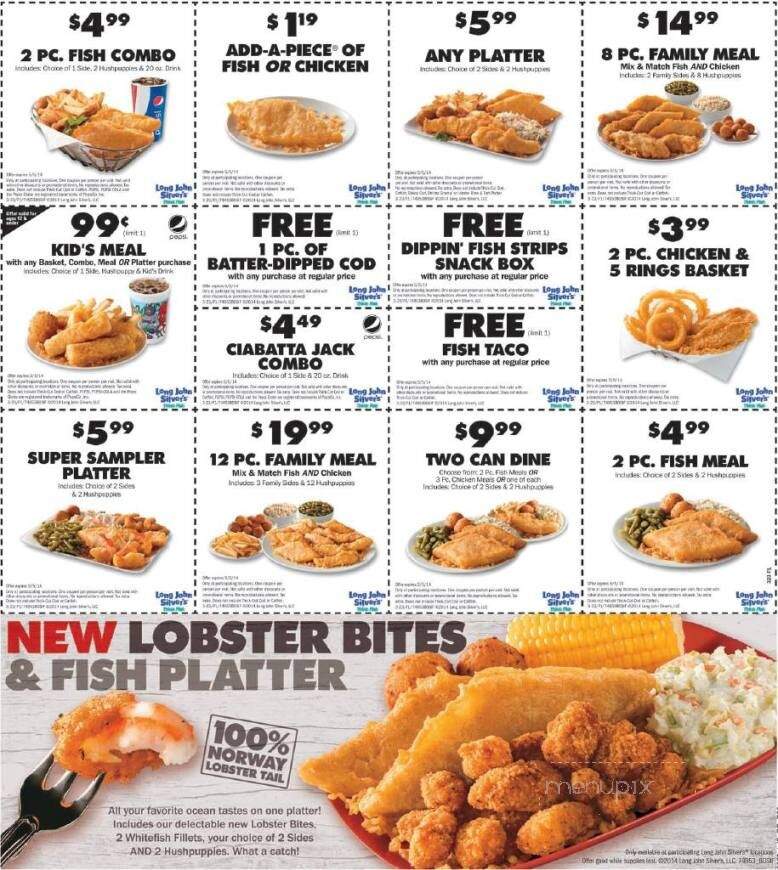 Long John Silver's - Waterloo, IA menu_pic