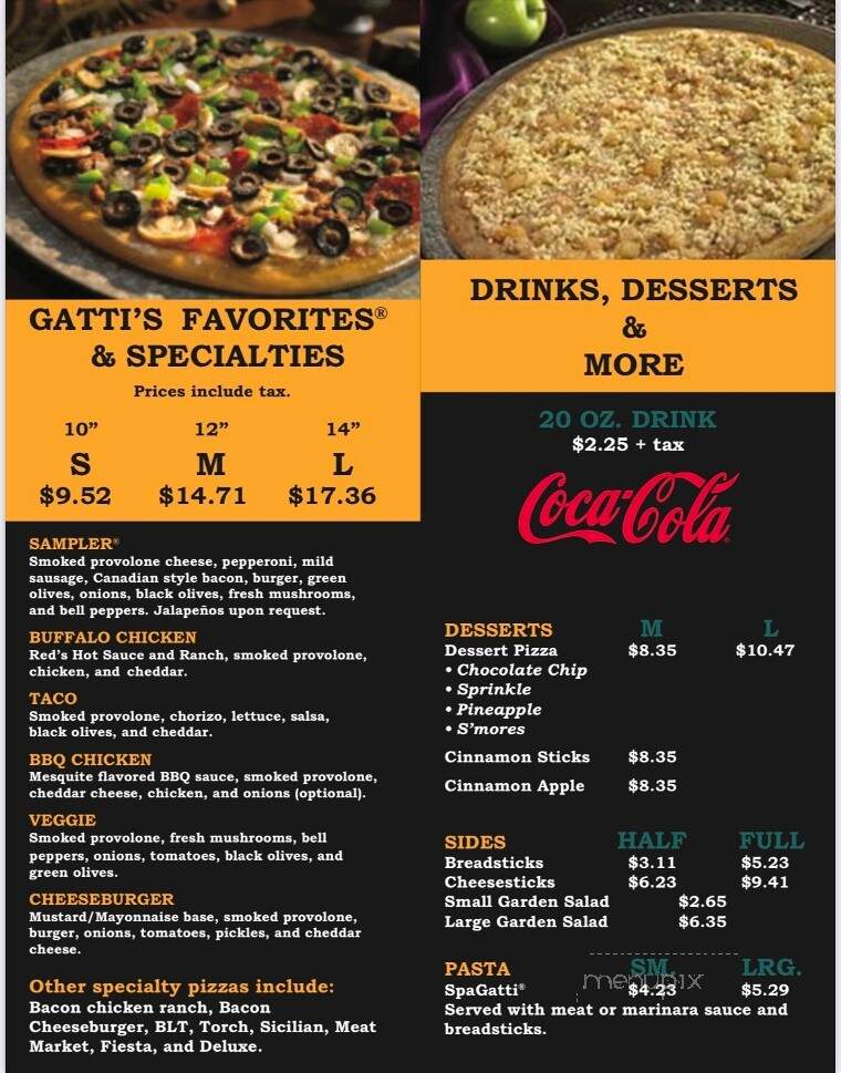 Mr Gatti's Pizza - Murray, KY menu_pic