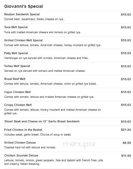 Giovanni's Pizza - Chicopee, MA menu_pic
