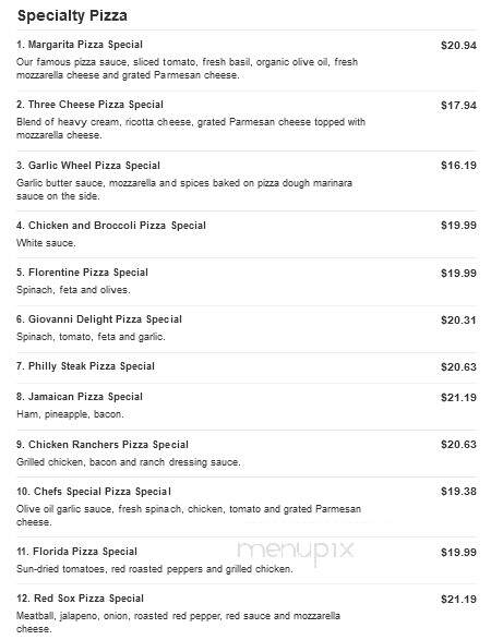 Giovanni's Pizza - Chicopee, MA menu_pic