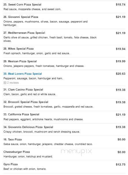 Giovanni's Pizza - Chicopee, MA menu_pic