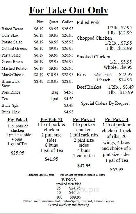Bub-Ba-Q - Jasper, GA menu_pic