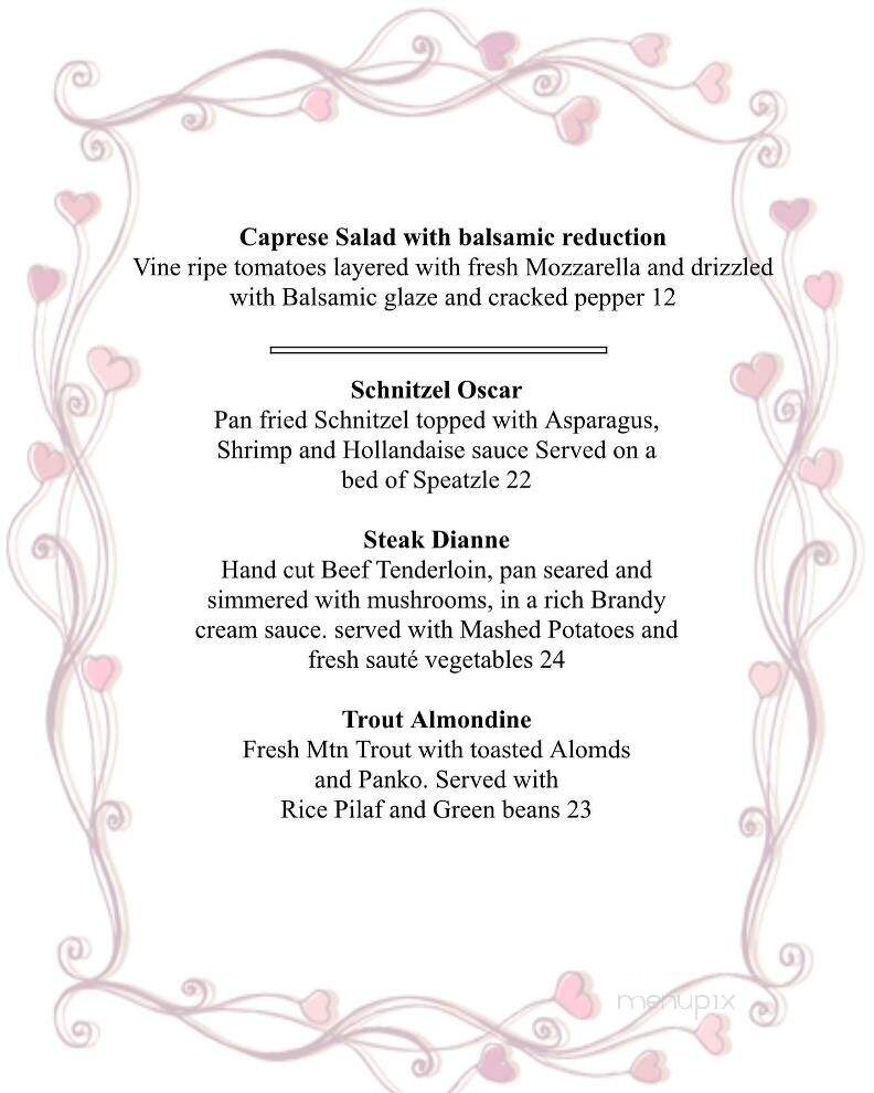 German Restaurant - Stone Mountain, GA menu_pic