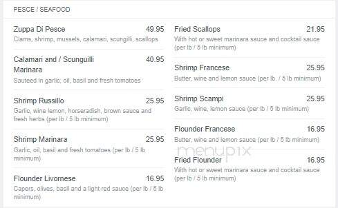 Russillo Pizzeria & Ristorante - West Caldwell, NJ menu_pic