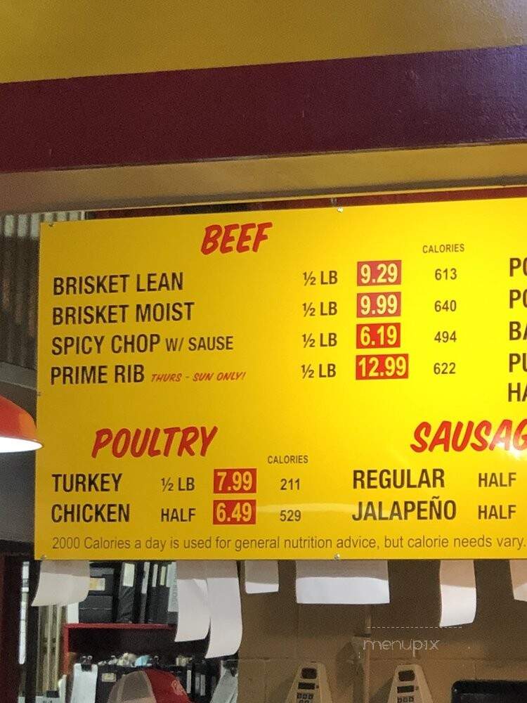 Rudy's Country Store & Bar-B-Q - Albuquerque, NM menu_pic