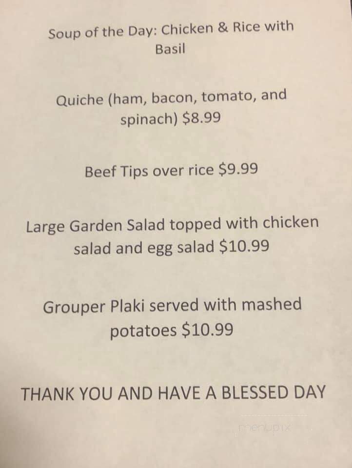 Yiannis Family Restaurant - Morganton, NC menu_pic