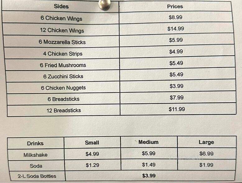 Pizza King - Armona, CA menu_pic