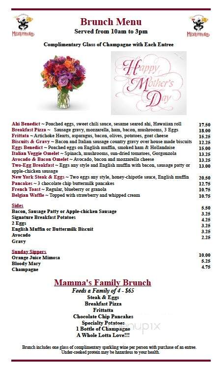 Mediterraneo - Alpine, CA menu_pic