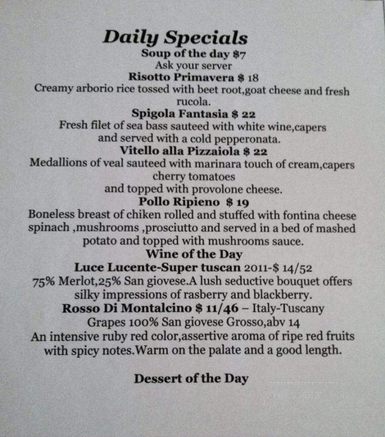 Mediterraneo - Alpine, CA menu_pic