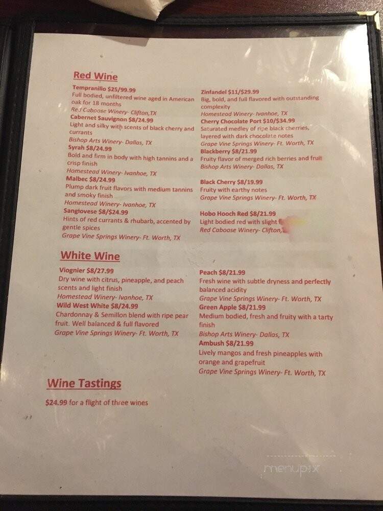 Abruzzo's - Dallas, TX menu_pic