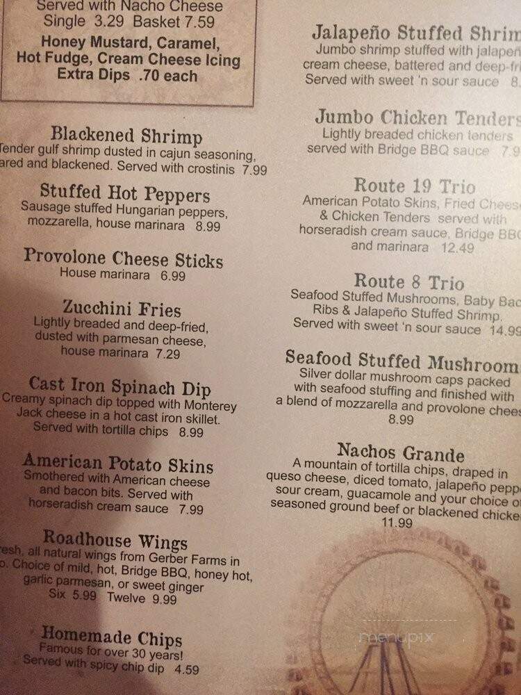 Rachel's Roadhouse - Kittanning, PA menu_pic