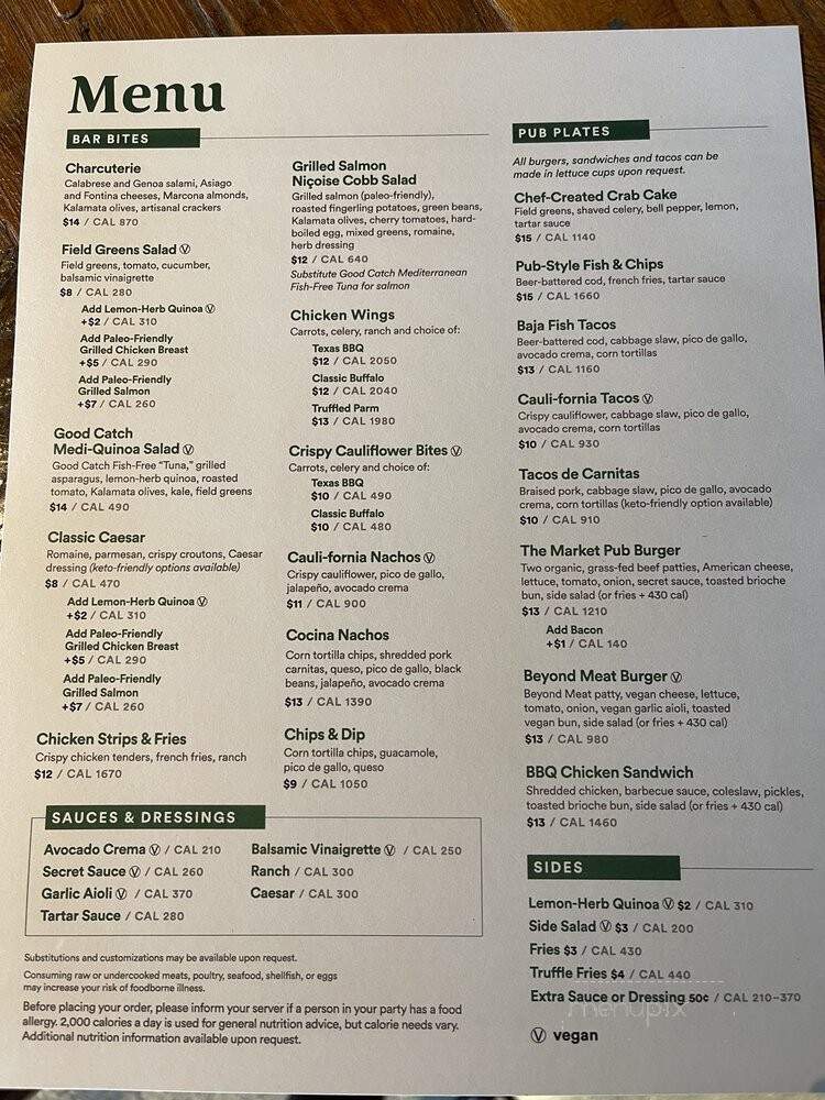 The Borgatti Bar - Shrewsbury, MA menu_pic