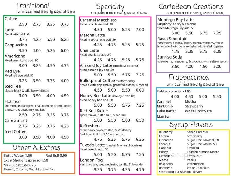 Carib Bean - Elkhorn, WI menu_pic