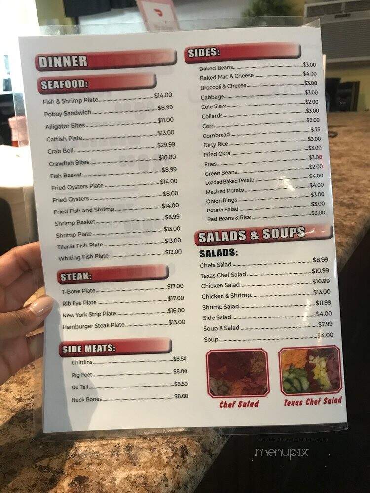 Flavors Restaurant and Bar - Fayetteville, NC menu_pic