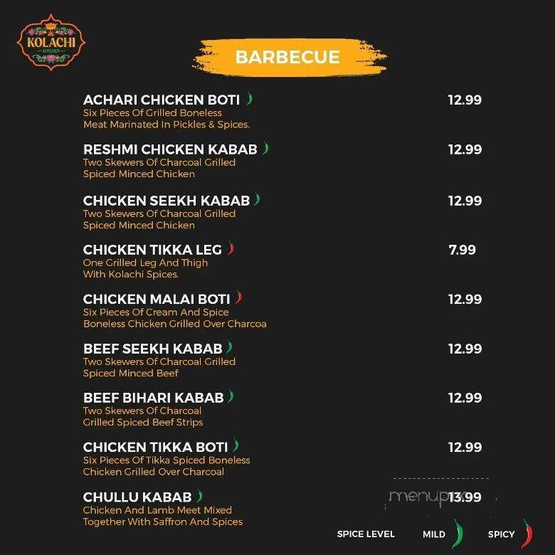 Kolachi Kitchen - Canton, MI menu_pic