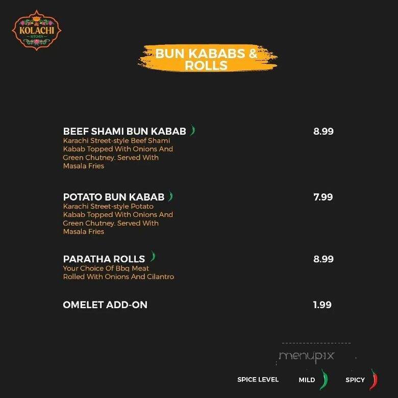 Kolachi Kitchen - Canton, MI menu_pic