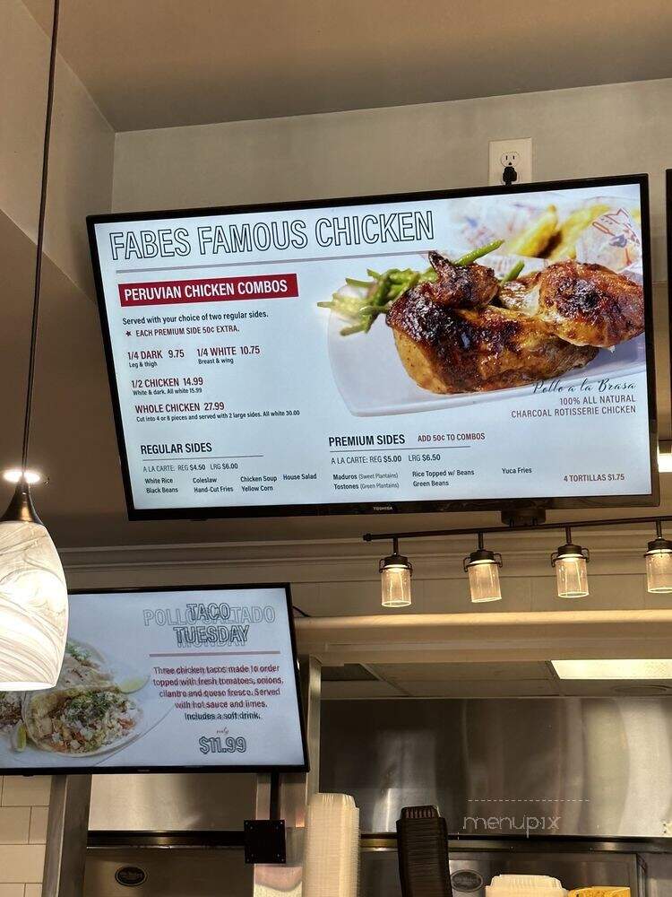 Fabe's Charcoal Roasting Company - Wilmington, NC menu_pic