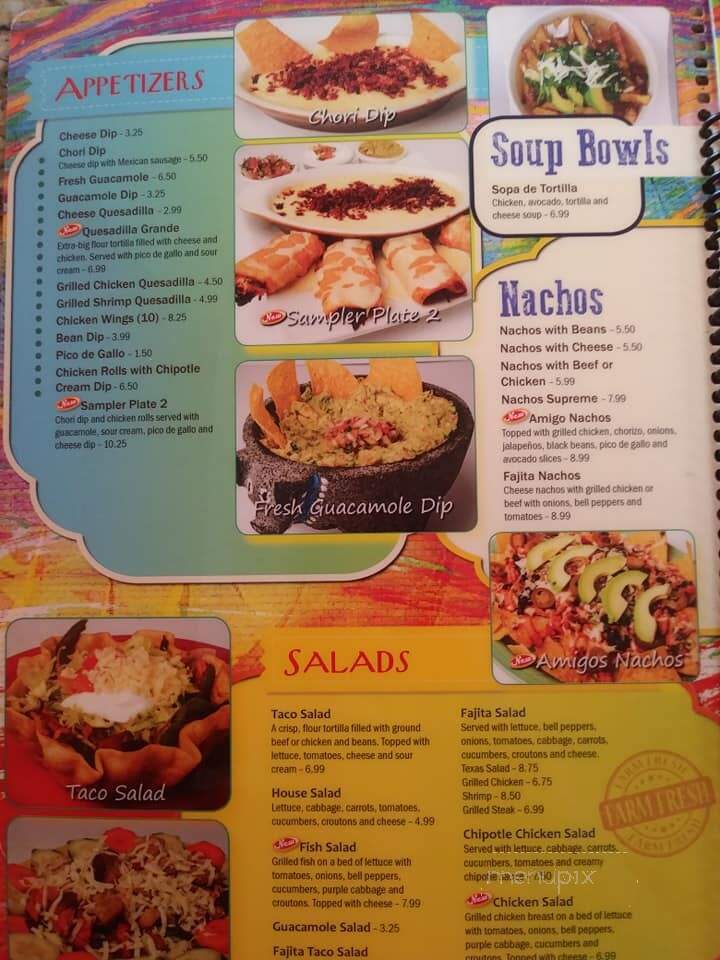 El Arriero Mexican Grill - Miami, OK menu_pic