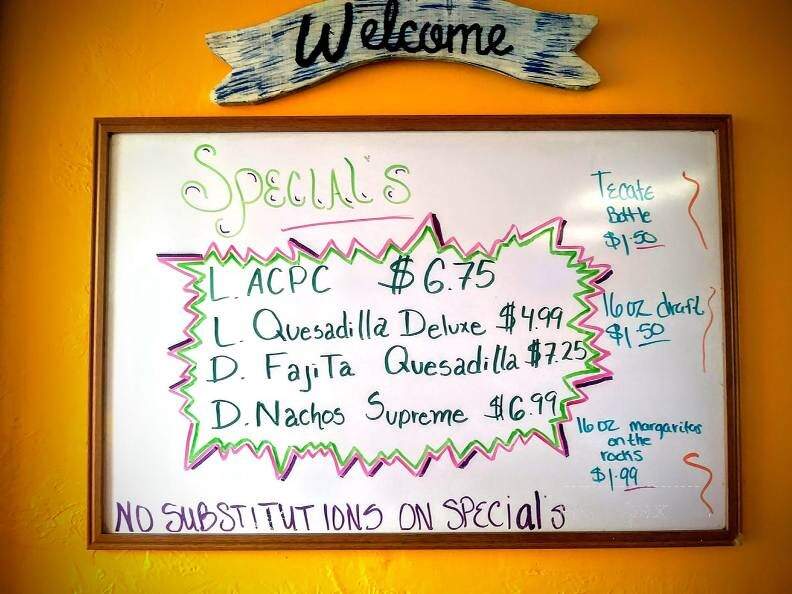 El Arriero Mexican Grill - Miami, OK menu_pic