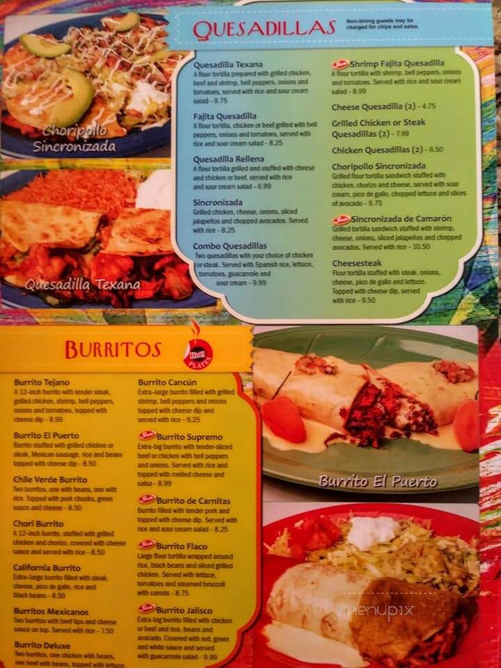El Arriero Mexican Grill - Miami, OK menu_pic