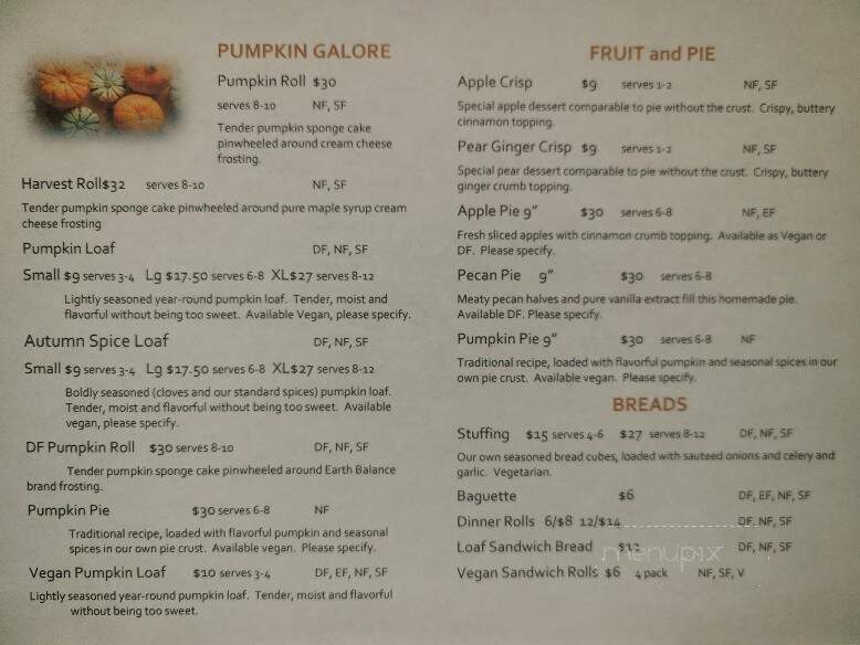 Gluten Free By the Sea - Wilmington, NC menu_pic