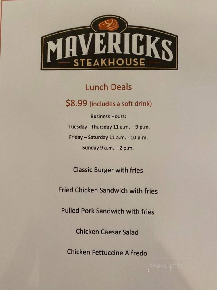 Maverick's Steakhouse - Concordia, KS