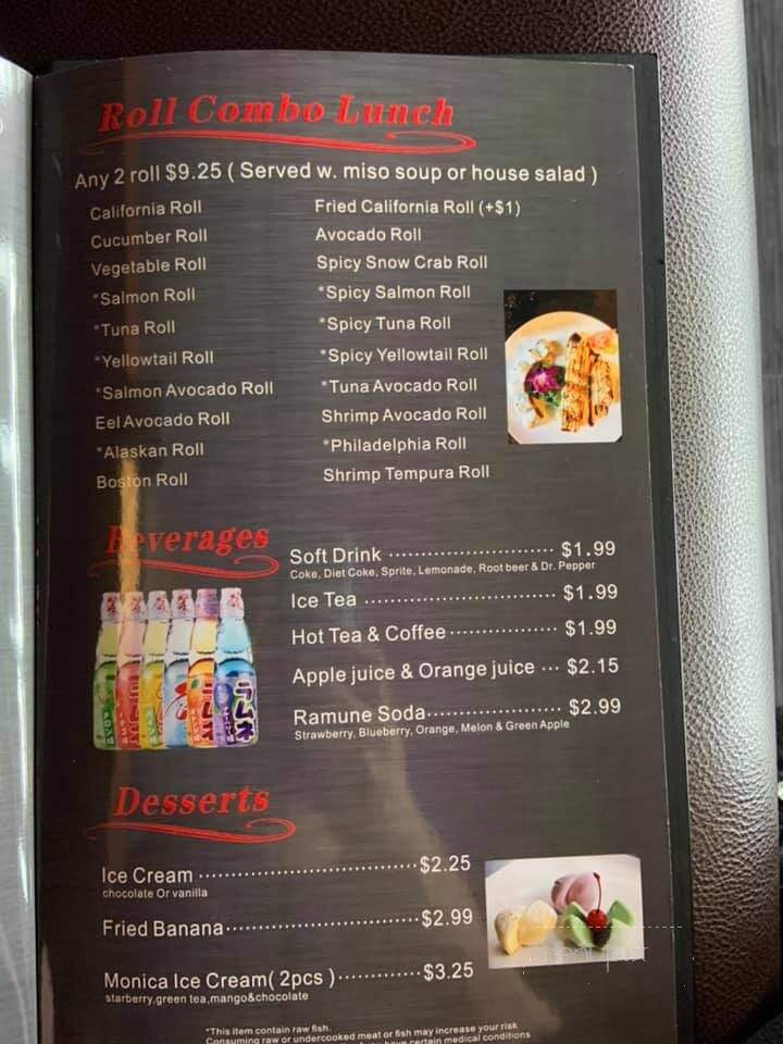 Yamato Hibachi & Sushi - Bay City, TX menu_pic