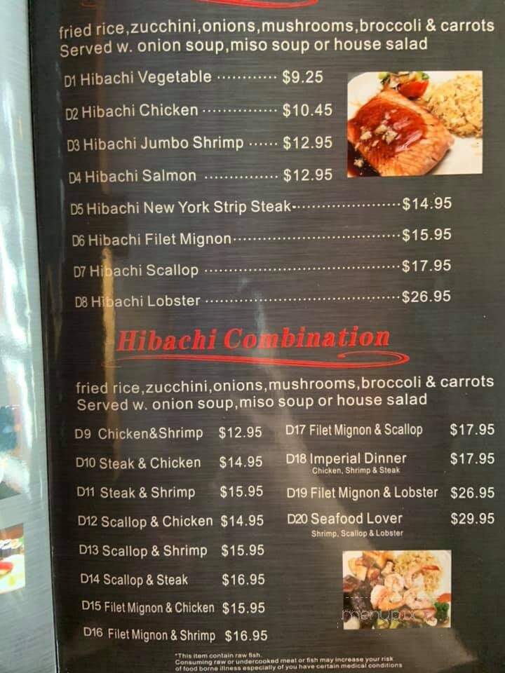 Yamato Hibachi & Sushi - Bay City, TX menu_pic