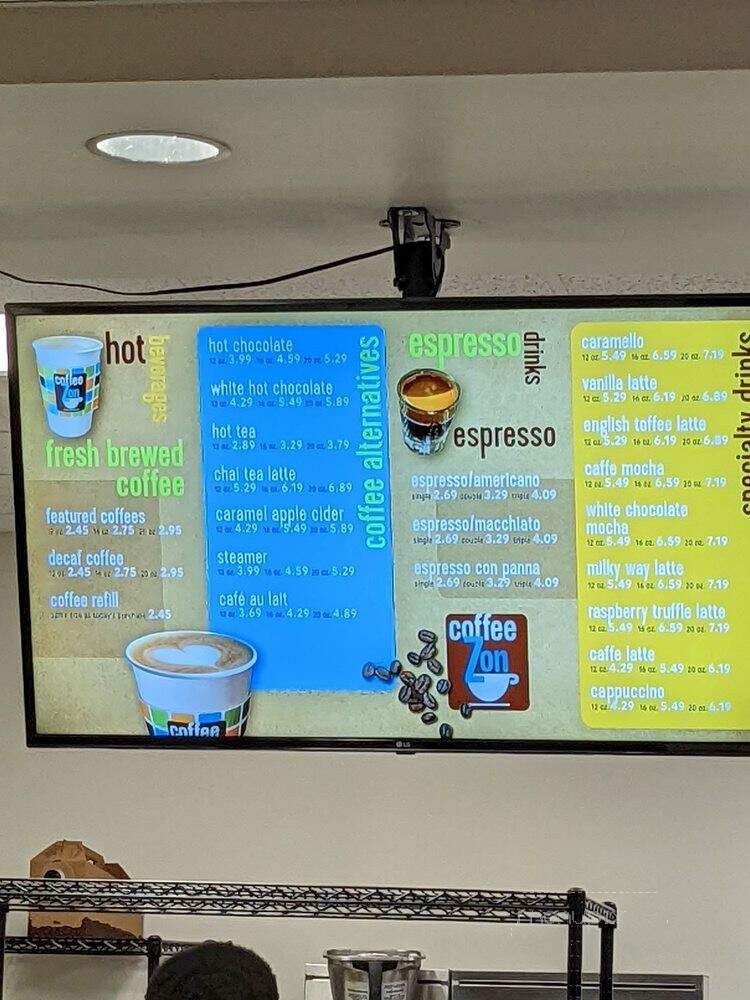 Coffee Zon Cafe - Indianapolis, IN menu_pic