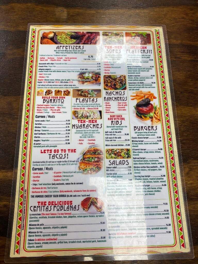 Las Delicias Tex-Mex & Grill - South Amboy, NJ menu_pic