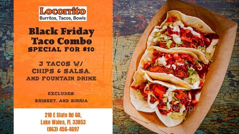 Locorrito - Lake Wales, FL menu_pic