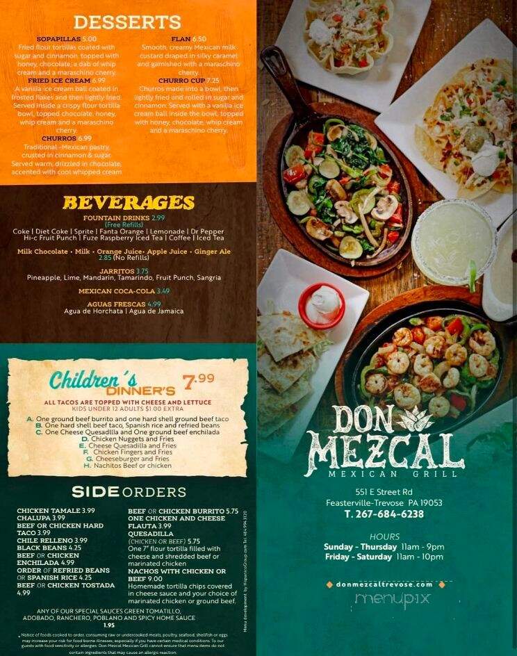 Don Mezcal Mexican Grill - Feasterville-Trevose, PA menu_pic